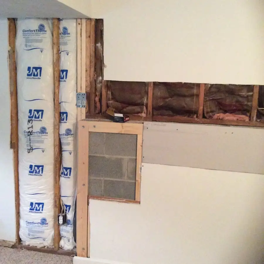 Wall insulation replacement during Odor Removal & Deodorization in Bridge City
